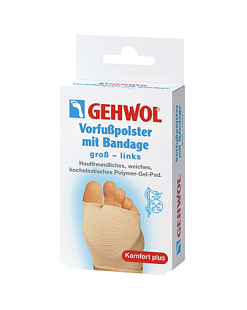 Gehwol - Подушка защитная под плюсну из гель-полимера и бандажа большая (левая) 1 шт - hairs-russia.ru